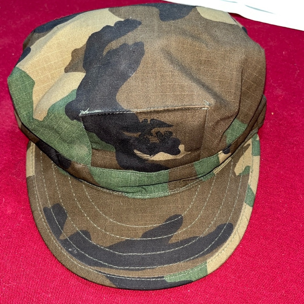USA Army CAMOUFLAGE cap HAT ripstop tan black green brown large cotton Kentucky